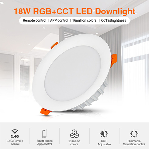 FullColor LED panel (kör alakú) 18W - RGB+CCT, fényerőszabályozható