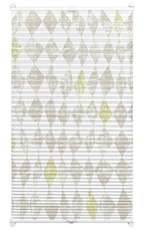 Pliszé (EASYFIX Normal) - Koptatott rombusz mintás - Bézs - 60x130 cm Utolsó darab!