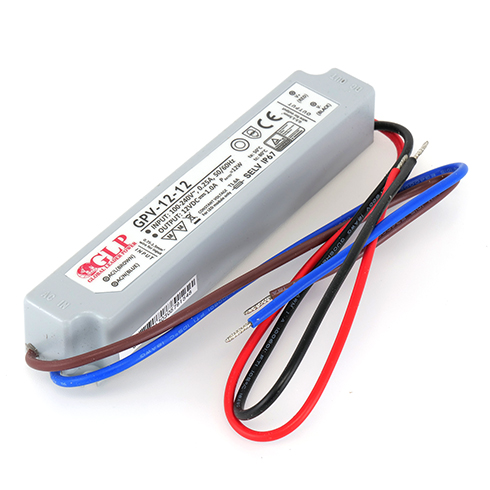Vízálló LED tápegység 12 Volt (12W/1A) IP67, 5 év garancia