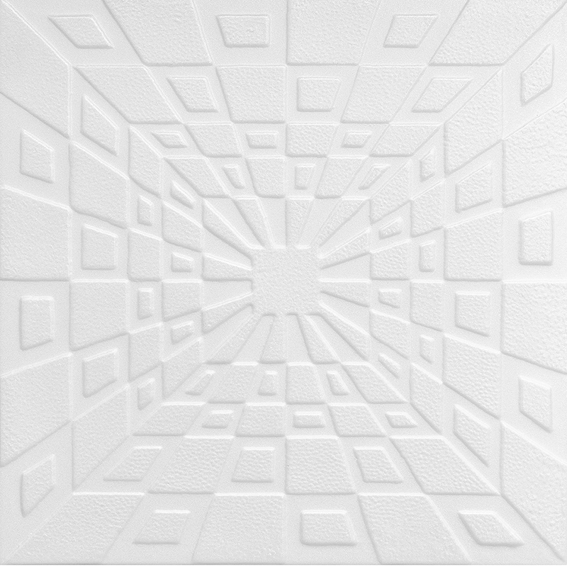 Polisztirol mennyezet burkolat, 4 mm vastag mennyezeti lap (50x50 cm) Spider