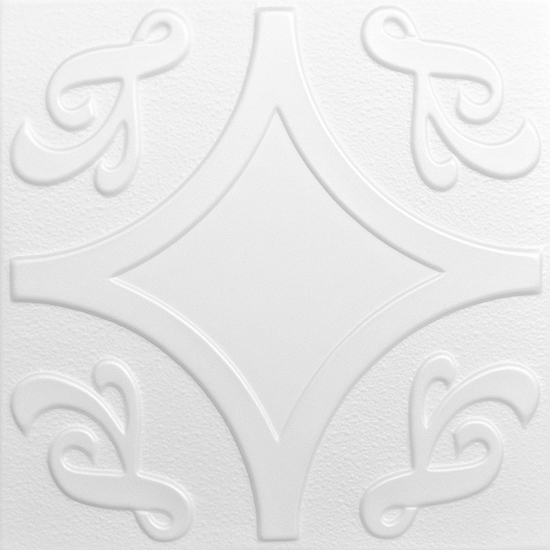 Polisztirol mennyezet burkolat, 4 mm vastag mennyezeti lap (50x50 cm) Music