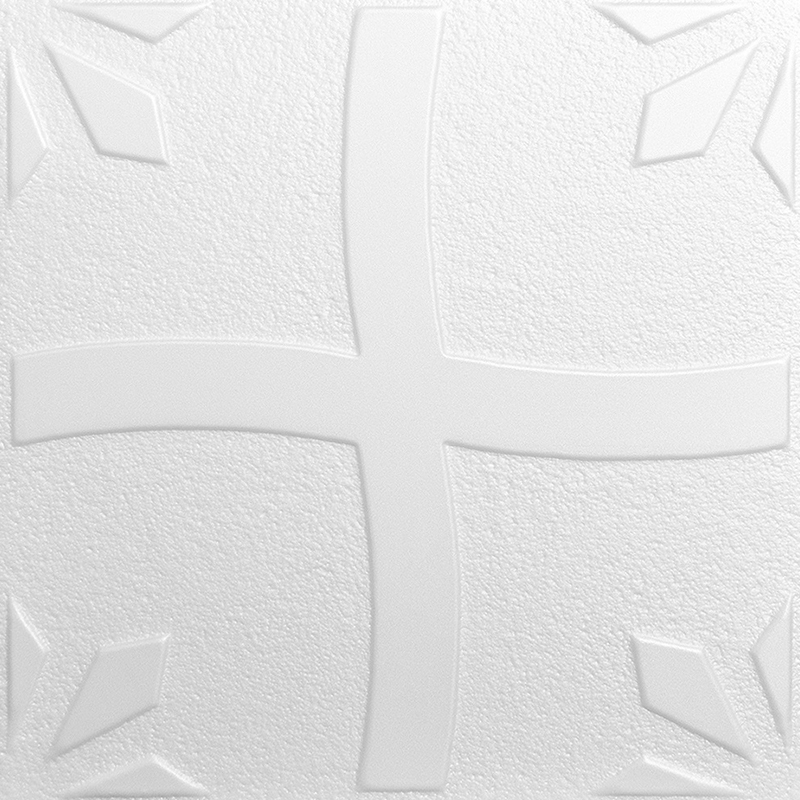 Polisztirol mennyezet burkolat, 4 mm vastag mennyezeti lap (50x50 cm) Jack
