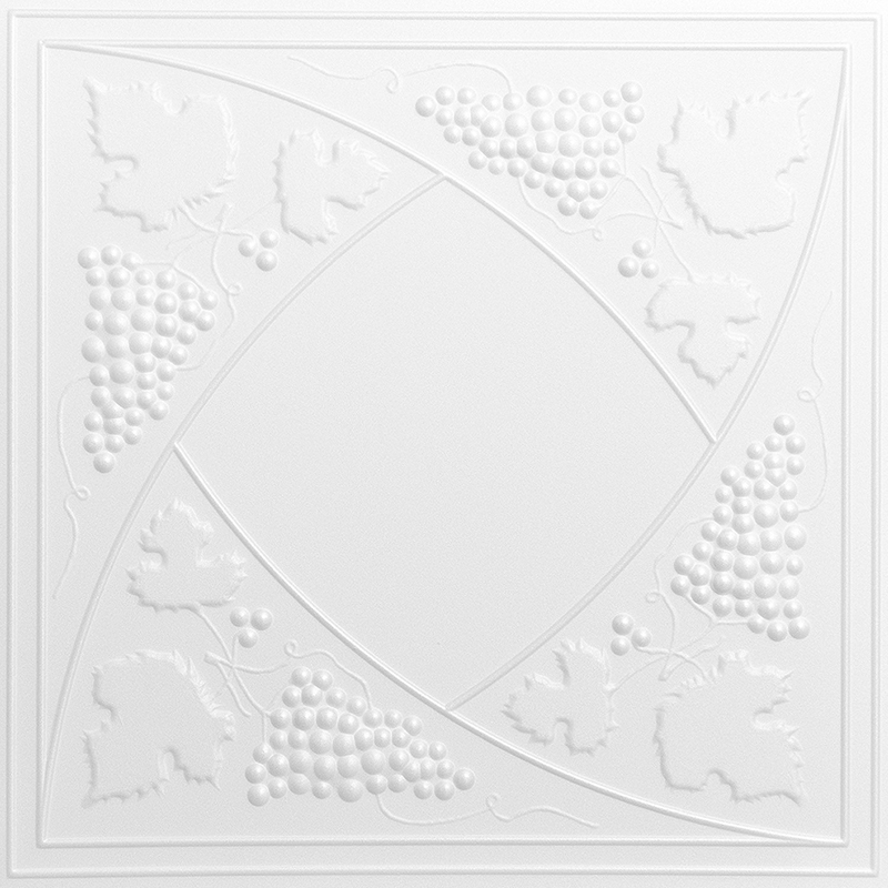 Polisztirol mennyezet burkolat, 4 mm vastag mennyezeti lap (50x50 cm) Ciprus