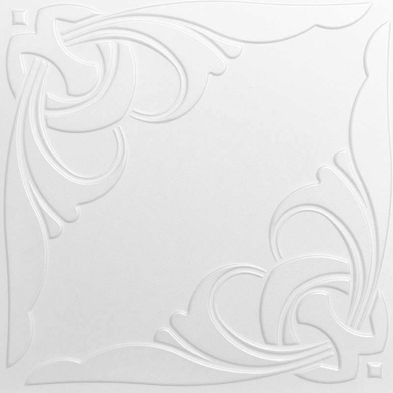 Polisztirol mennyezet burkolat, 4 mm vastag mennyezeti lap (50x50 cm) Dance