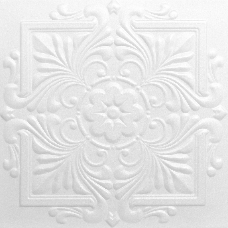 Polisztirol mennyezet burkolat, 4 mm vastag mennyezeti lap (50x50 cm) Flower