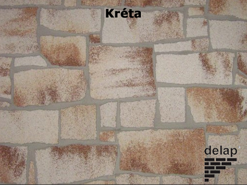 Hasított kő hatású falburkoló lap: Kréta