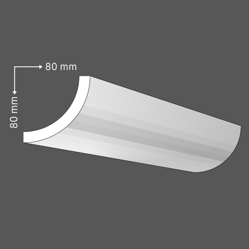 MN-10 Minimal design holkerléc (mennyezeti szegélyléc)