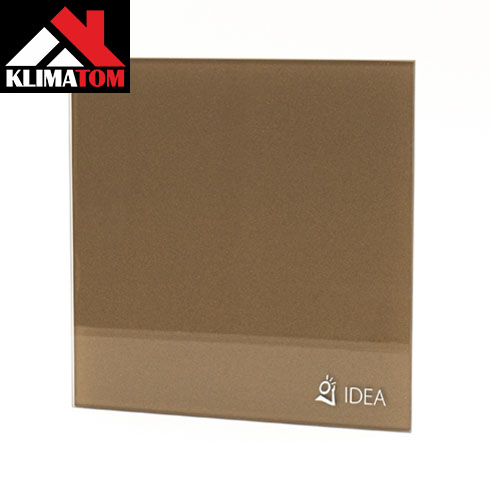 IDEA üveg előlap BASE ventilátorhoz (20x20 cm), arany metál