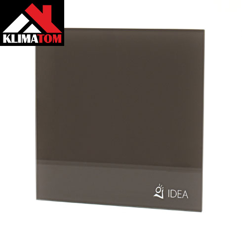 IDEA üveg előlap BASE ventilátorhoz (20x20 cm), fényes barna