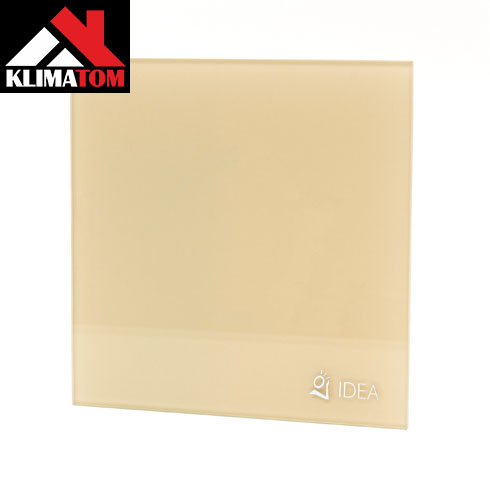 IDEA üveg előlap BASE ventilátorhoz (20x20 cm), fényes bézs