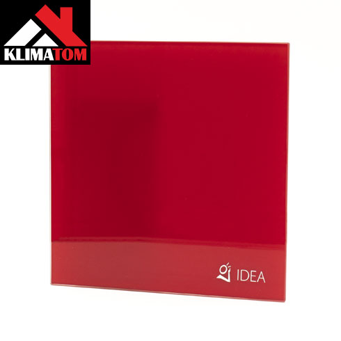 IDEA üveg előlap BASE ventilátorhoz (20x20 cm), fényes piros