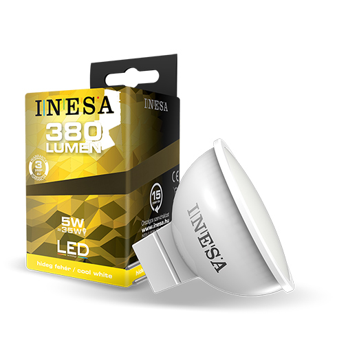 LED lámpa MR16-GU5.3 (5W/105°) Szpotlámpa - hideg fehér