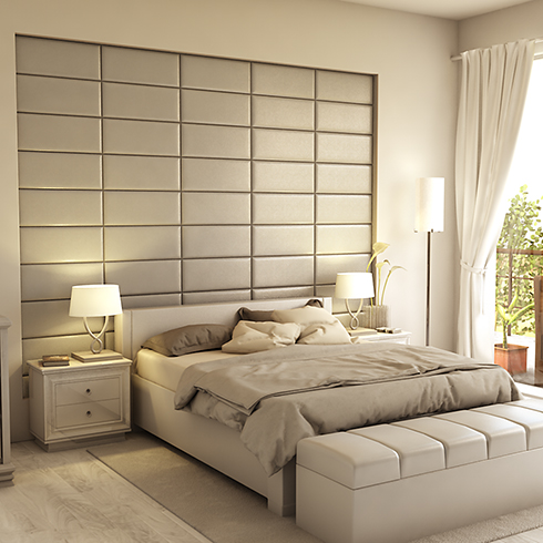 Műbőr 3D falpanel (Cotopaxi - Manhattan szürke) 60x25 cm