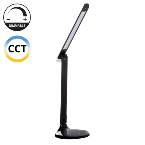 ISTI LED-W asztali lámpa (9Watt/110°) állítható színhőmérséklet, szabályozható fényerő, fekete