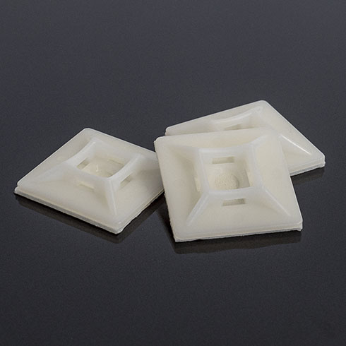 Kábelkötegelő tartó, öntapadós (100 darab) max 4.8 mm széles kötegelőhöz, fehér