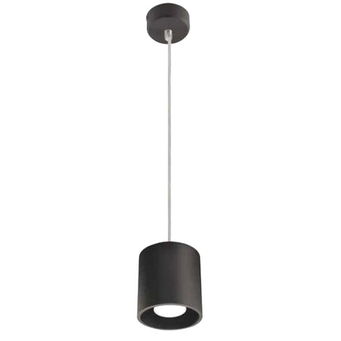 Modern függeszték GU10 izzóhoz, Algo, hengeres bura - fekete