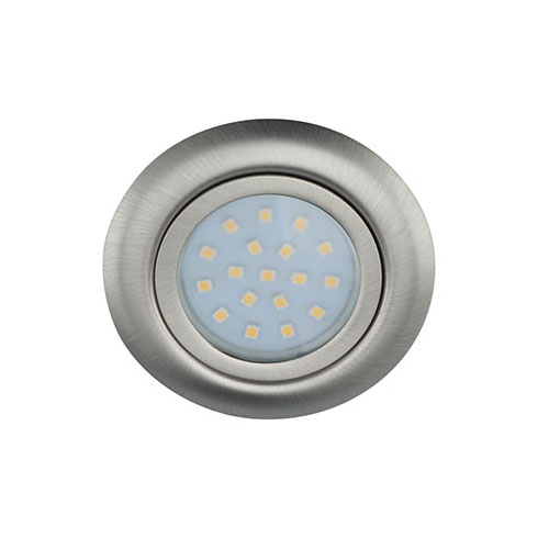 Bútorba építhető spotlámpa, Gavi LED18 SMD, matt króm, meleg fehér - 12 Volt