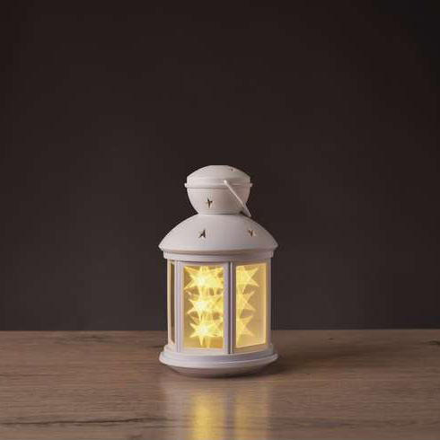 LED dekoráció (1.2W/12 LED) meleg fehér, csillagos lámpás