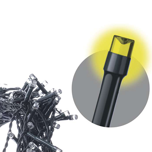 Kültéri LED fényfüzér (240 LED/ 24 méter) 230 cm magas fához, időzítős, meleg fehér