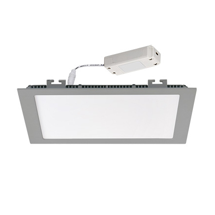 Katro LED panel IP44 ezüst (300 mm) 23W - természetes f.