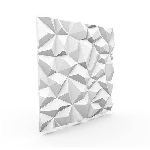 Dekoratív polisztirol falpanel, festhető (60x60 cm) - Diamond, gyémánt mintás falburkolat