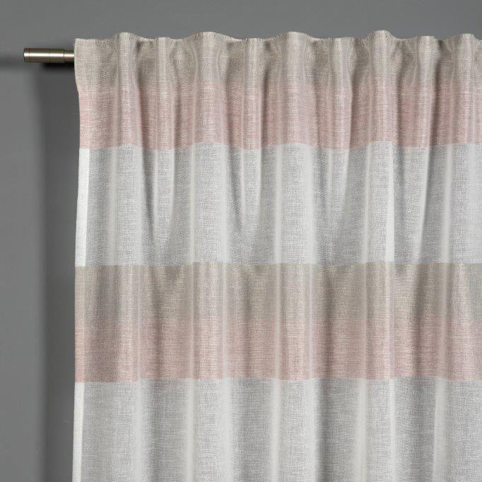 Készfüggöny - Fényáteresztő etamin függöny, antik pink (140x245 cm)