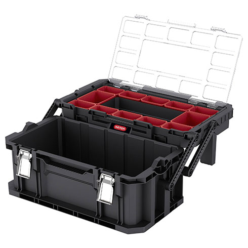 Connect Pro Cantilever 22\" konzolos rendszerező tároló, közepes, fekete