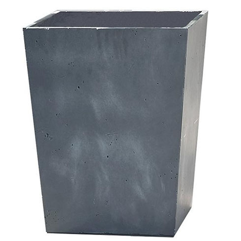 Beton szögletes műanyag virágláda (55 cm) sötétszürke