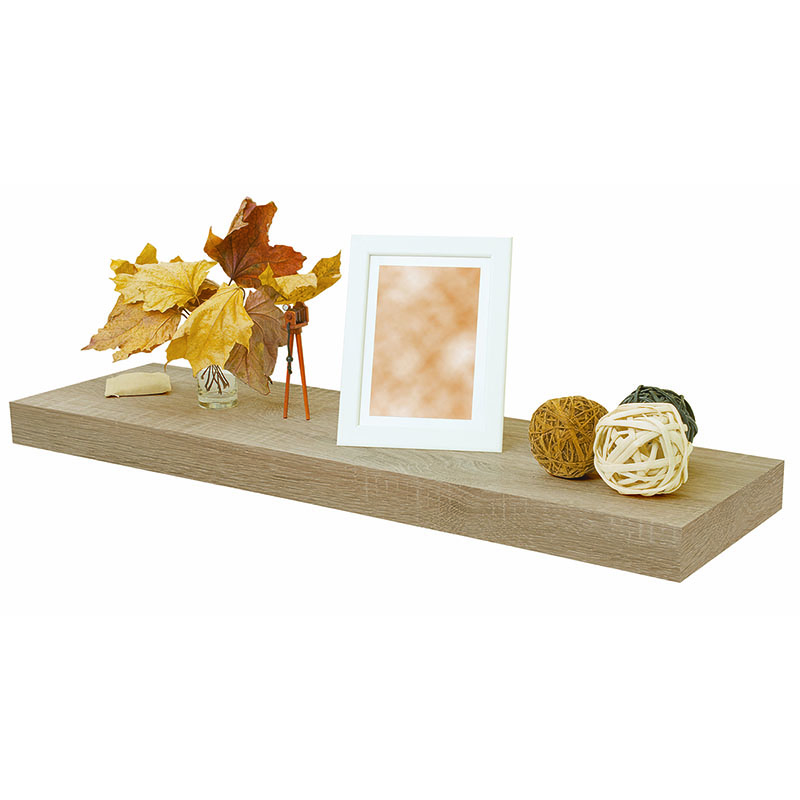 Laminált lebegő polc rejtett konzollal (80x23x5 cm) sonoma tölgy