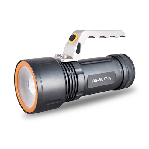 LED kézi reflektor (5W) akkumulátoros, zoom funkcióval