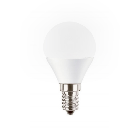 E14 LED lámpa (5.5W/200°) Kisgömb - meleg fehér Utolsó darabok