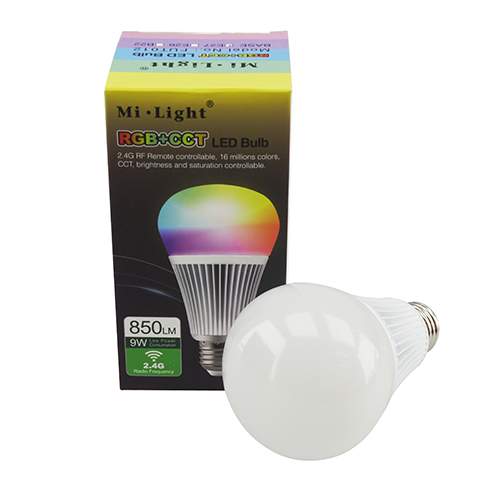 LED lámpa E27 (9W/220°) Körte - RGB+CCT, FullColor - távirányítható