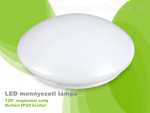 Mennyezeti LED UFO lámpatest (24W) - meleg fehér