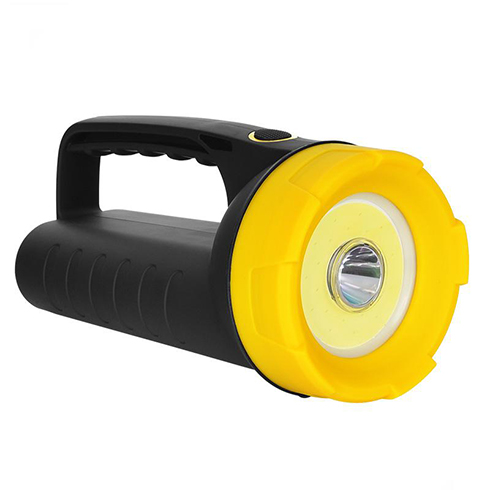 LED munkalámpa (5W OSRAM + 5W COB) akkus, powerbank funkció, fekete-sárga