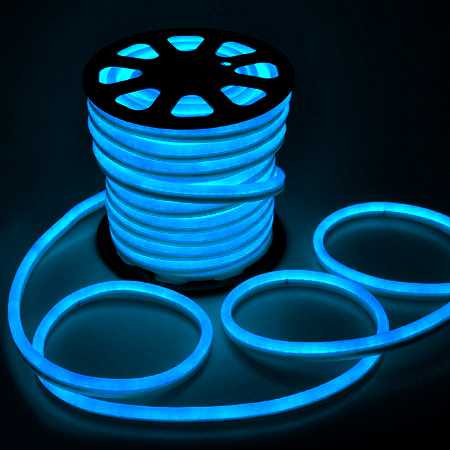 LED Neon csík (flexibilis) 80 LED/méter, 4.8W, kék