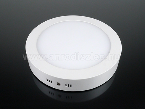 - LED panel falon kívüli (220 mm) 18W (kör) hideg fehér