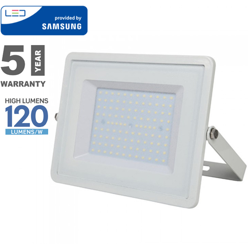 PRO LED reflektor fehér (100W/100°) hideg fehér, 120lm/W, Samsung Kifutó