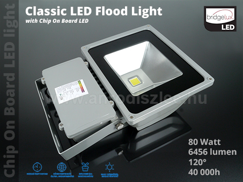 LED reflektor (80W/COB/120°) Meleg fehér