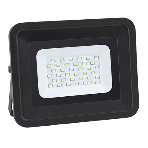 SMD2 LED reflektor fekete (30W/100°) - Hideg fehér