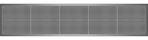 Világító LED reklámtábla - fényújság, WIFI (P10 Fehér) 32x160 cm