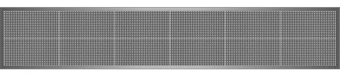 Világító LED reklámtábla - fényújság, WIFI (P10 Fehér) 32x192 cm