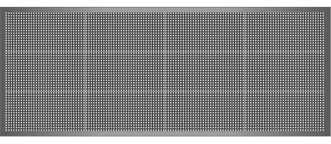 Világító LED reklámtábla - fényújság, WIFI (P10 Fehér) 48x128 cm