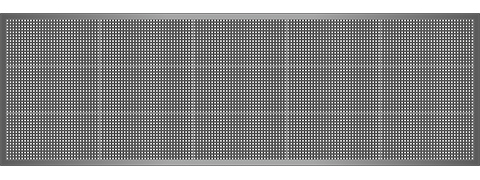Világító LED reklámtábla - fényújság, WIFI (P10 Fehér) 48x160 cm