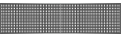 Világító LED reklámtábla - fényújság, WIFI (P10 Fehér) 48x192 cm
