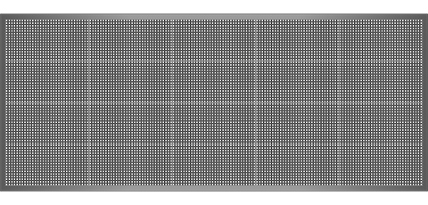 Világító LED reklámtábla - fényújság, WIFI (P10 Fehér) 64x160 cm