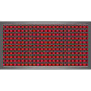 Világító LED reklámtábla - fényújság, WIFI (P10 Piros) 32x64 cm