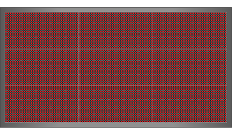 Világító LED reklámtábla - fényújság, WIFI (P10 Piros) 48x96 cm