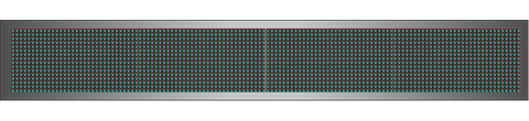 Világító LED reklámtábla - videófal, USB (P13 RGB) 16x128 cm