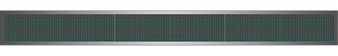 Világító LED reklámtábla - videófal, USB (P13 RGB) 16x192 cm
