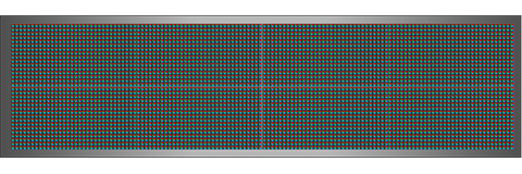 Világító LED reklámtábla - videófal, USB (P13 RGB) 32x128 cm